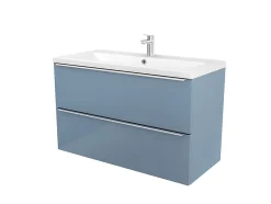 Plan vasque blanc en céramique l.100 cm GoodHome Nira