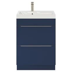 Plan vasque blanc en résine l.60 cm GoodHome Mila