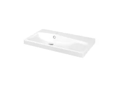 Plan vasque blanc GoodHome Mila 80 cm