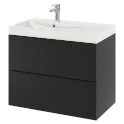 Plan vasque blanc GoodHome Mila 80 cm
