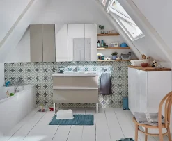 Plan vasque blanc GoodHome Lana 100 cm