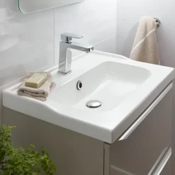 Plan vasque blanc GoodHome Lana 60 cm
