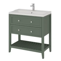 Plan vasque blanc GoodHome Lana 80 cm