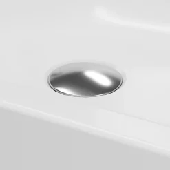 Plan vasque blanc satin en résine l.80,4 x P.36,2 cm, GoodHome Maza