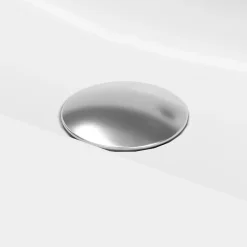 Plan vasque double l.120,6 x H.12,3 x P.45,2 cm, en céramique blanche, GoodHome levanna