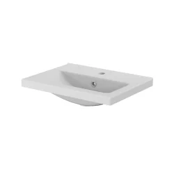 Plan vasque faible profondeur blanc GoodHome Nira 50 cm