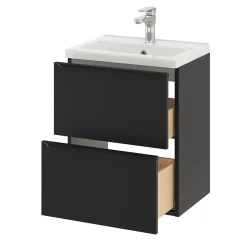 Plan vasque faible profondeur blanc GoodHome Nira 50 cm
