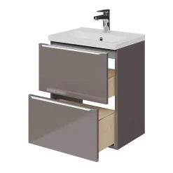 Plan vasque faible profondeur blanc GoodHome Nira 50 cm