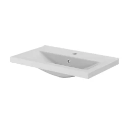 Plan vasque faible profondeur blanc GoodHome Nira 60 cm