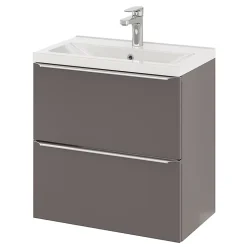 Plan vasque faible profondeur blanc GoodHome Nira 60 cm