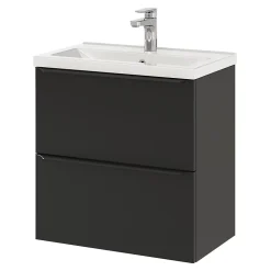 Plan vasque faible profondeur blanc GoodHome Nira 60 cm