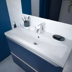 Plan vasque faible profondeur blanc GoodHome Nira 80 cm