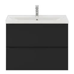 Plan vasque faible profondeur blanc GoodHome Nira 80 cm