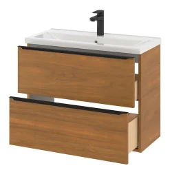 Plan vasque faible profondeur blanc GoodHome Nira 80 cm