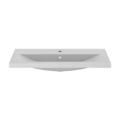 Plan vasque faible profondeur blanc GoodHome Nira 80 cm