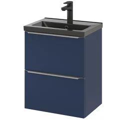 Plan vasque faible profondeur noir GoodHome Nira 50 cm