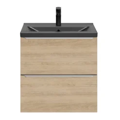 Plan vasque faible profondeur noir GoodHome Nira 60 cm