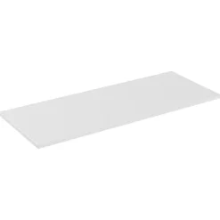 Plan vasque ICON 120 cm Finition blanc alpin mat Accessoire meuble sous vasque moderne