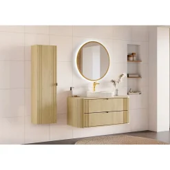 Plan vasque KORI 120 cm chene clair Accessoire pour meuble sous vasque