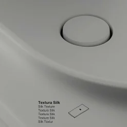 Plan vasque lavabo POALGI résine Wraitom 100x46 cm gris humo série Bül