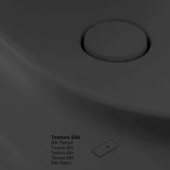 Plan vasque lavabo POALGI résine Wraitom 100x46 cm noir antracita série Bül