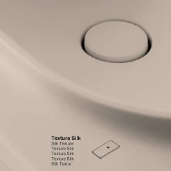 Plan vasque lavabo POALGI résine Wraitom 80x46 cm blanc perle série Bül