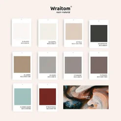 Plan vasque lavabo POALGI résine Wraitom 100x46 cm rouge tassili série Bül