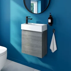Plan vasque lave-mains blanc en résine, GoodHome Beni