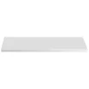 Plan vasque NALYA 81 cm Blanc brillant et chene clair Plateau pour meuble suspendu