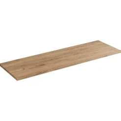Plan vasque NALYA 120 cm Chene clair Plateau bois pour double meuble sous vasque