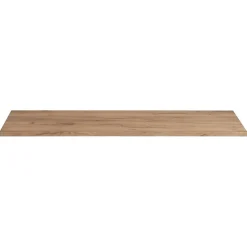Plan vasque NALYA 120 cm Chene clair Plateau bois pour double meuble sous vasque
