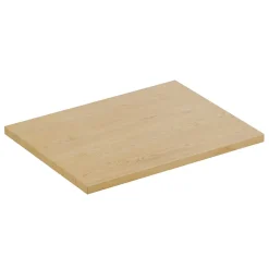 Plan vasque NATURA L60 x P46 cm Chene clair À poser Compatible meuble sous vasque