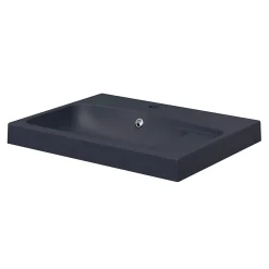 Plan vasque noir en résine l.60 cm GoodHome Mila