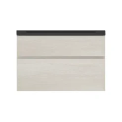 Plan vasque noir en résine faible profondeur l.90 cm, Calao
