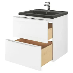 Plan vasque noir GoodHome Nira 60 cm