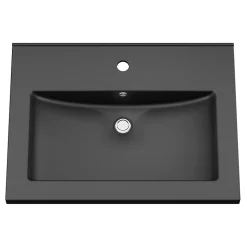 Plan vasque noir GoodHome Nira 60 cm
