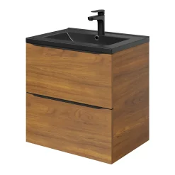 Plan vasque noir GoodHome Nira 60 cm