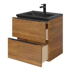 Plan vasque noir GoodHome Nira 60 cm