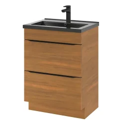 Plan vasque noir GoodHome Nira 60 cm
