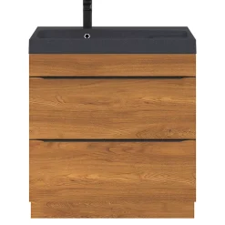 Plan vasque noir GoodHome Mila 80 cm