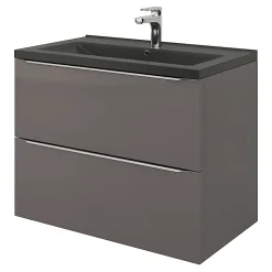 Plan vasque noir GoodHome Nira 80 cm
