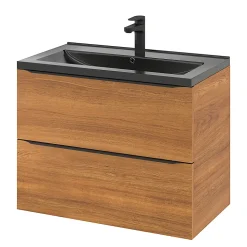 Plan vasque noir GoodHome Nira 80 cm