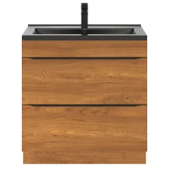 Plan vasque noir GoodHome Nira 80 cm