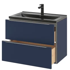 Plan vasque noir GoodHome Nira 80 cm