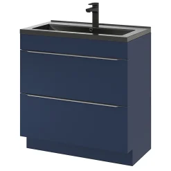 Plan vasque noir GoodHome Nira 80 cm