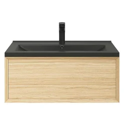 Plan vasque noir GoodHome Nira 80 cm
