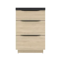 Plan vasque noir mat en résine l.60 cm, Pamili