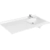 Plan vasque RESIPLAN - 124 cm avec vasque déportée à droite