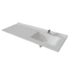 Plan vasque RESIPLAN - 151 cm avec vasque déportée à droite