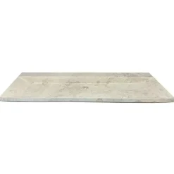 Plan vasque simple beige en travertin Provence - 120 x 45 x 10 cm - C-NEGOCE